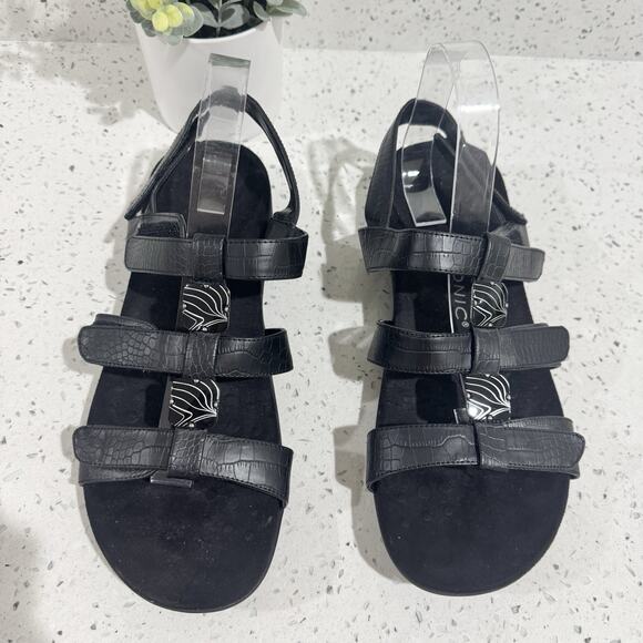 Vionic Amber Women's Sandals Comfort Size 11 Black - Picture 1 of 6